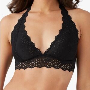 ⛱️b.tempt'd by Wacoal - Black Eyelet Halter Bralette - M